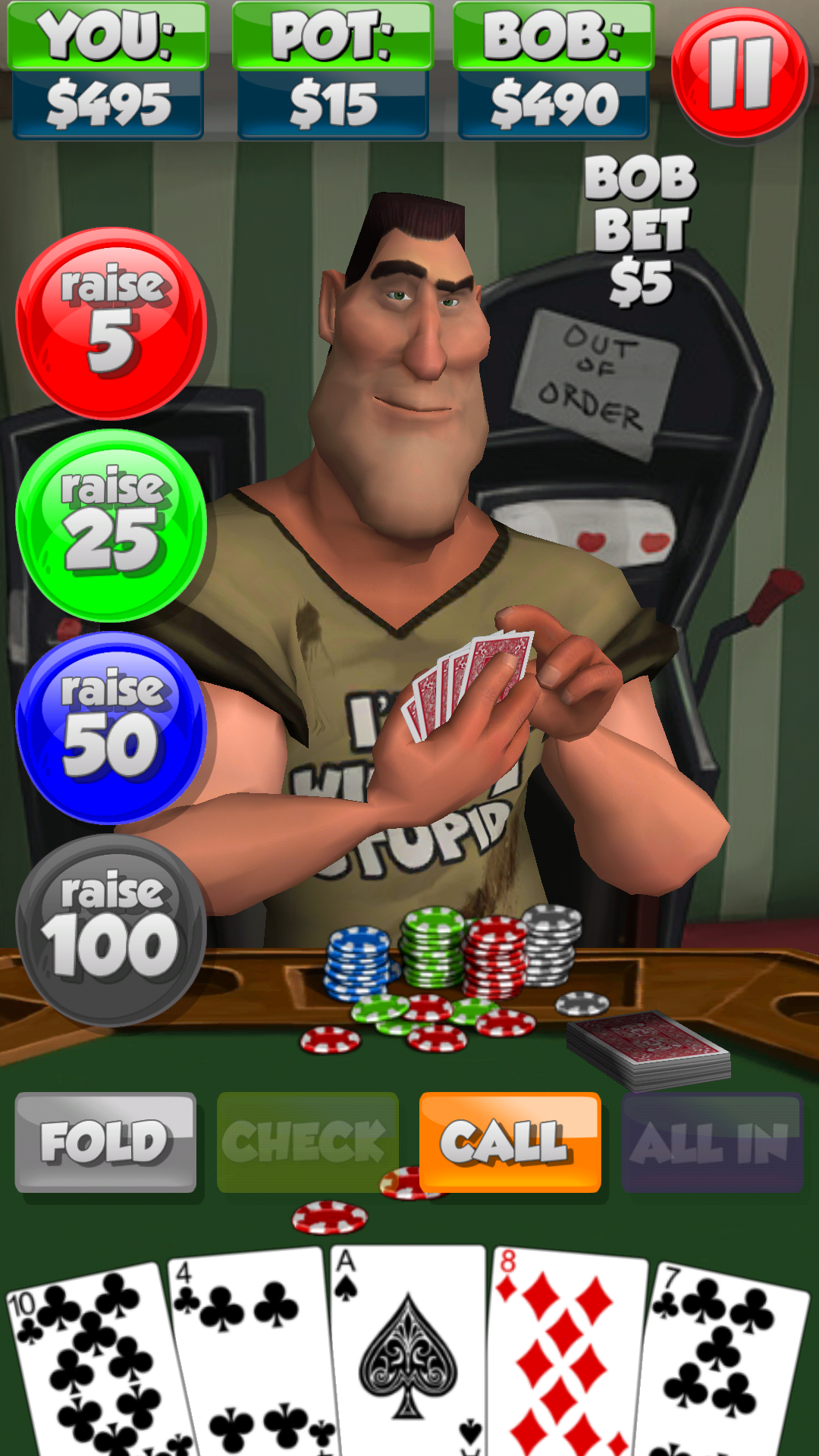 Скачать игру Poker With Bob для Андроид - APKMEN