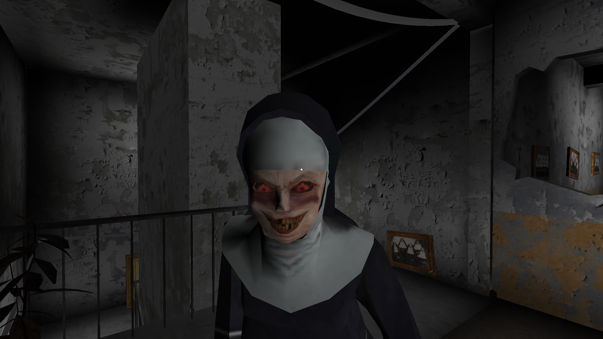 Horror game играть. Монахиня из игры эвил нан. Монахиня игра злая монахиня.