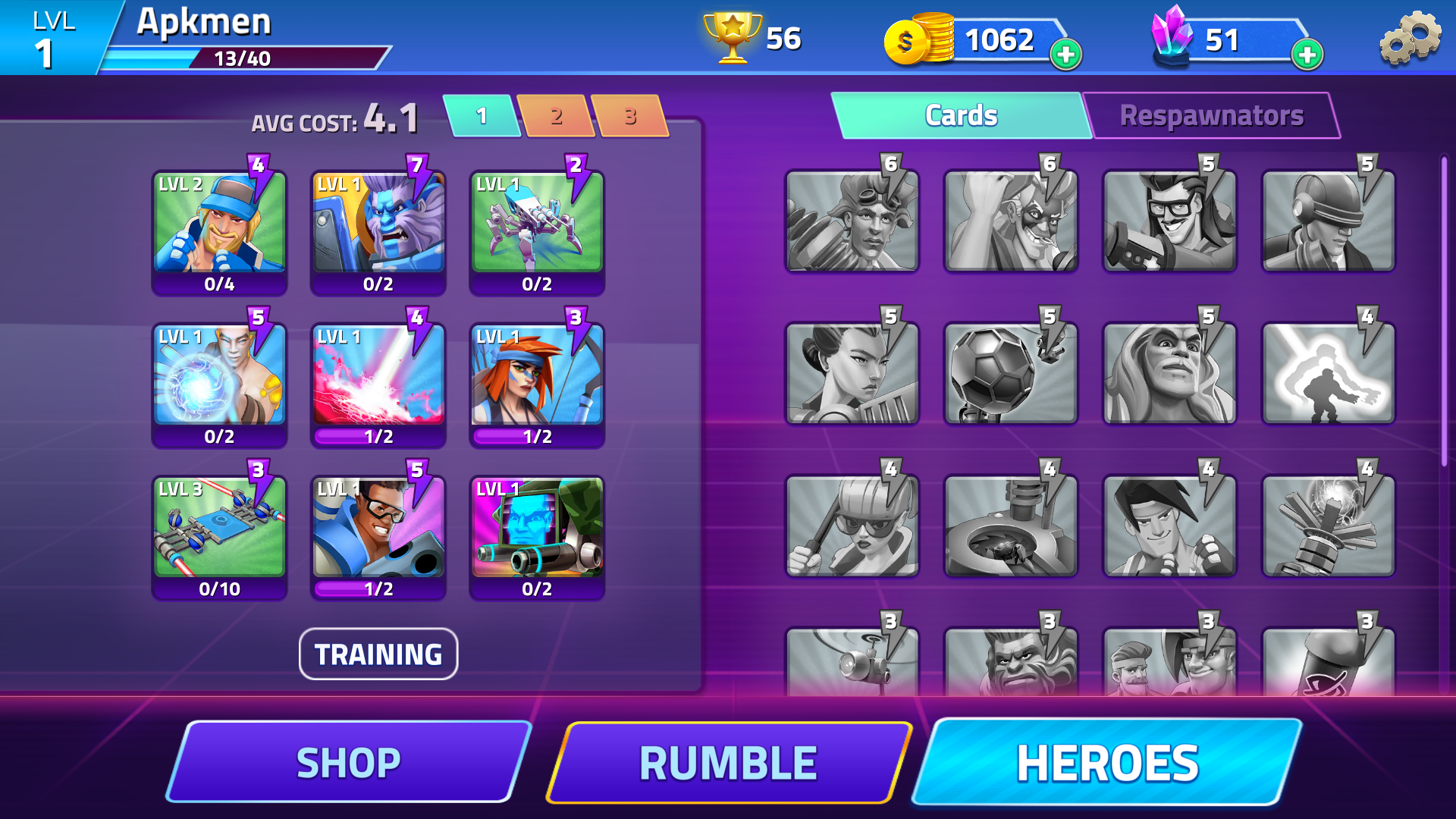 Rumble heroes