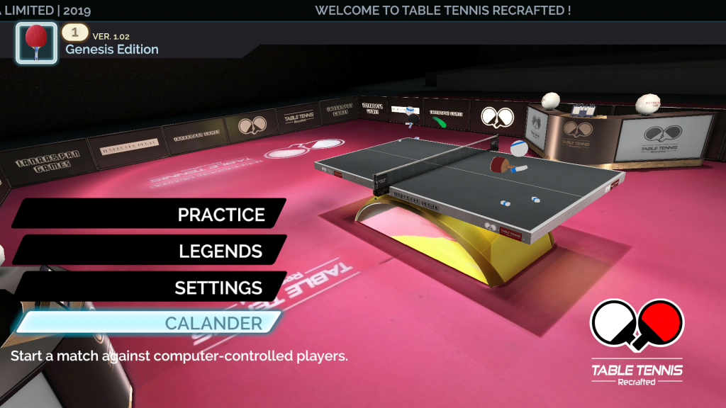 Table Tennis Recrafted Genesis Edition 2019 игра