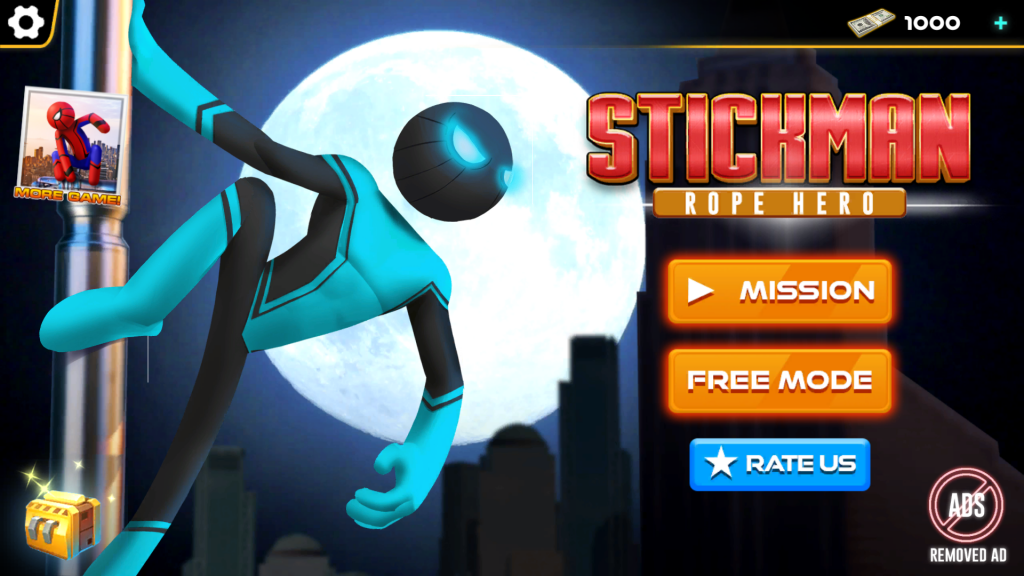 Stickman Rope Spider Warrior - Gangster Vice City скачать
