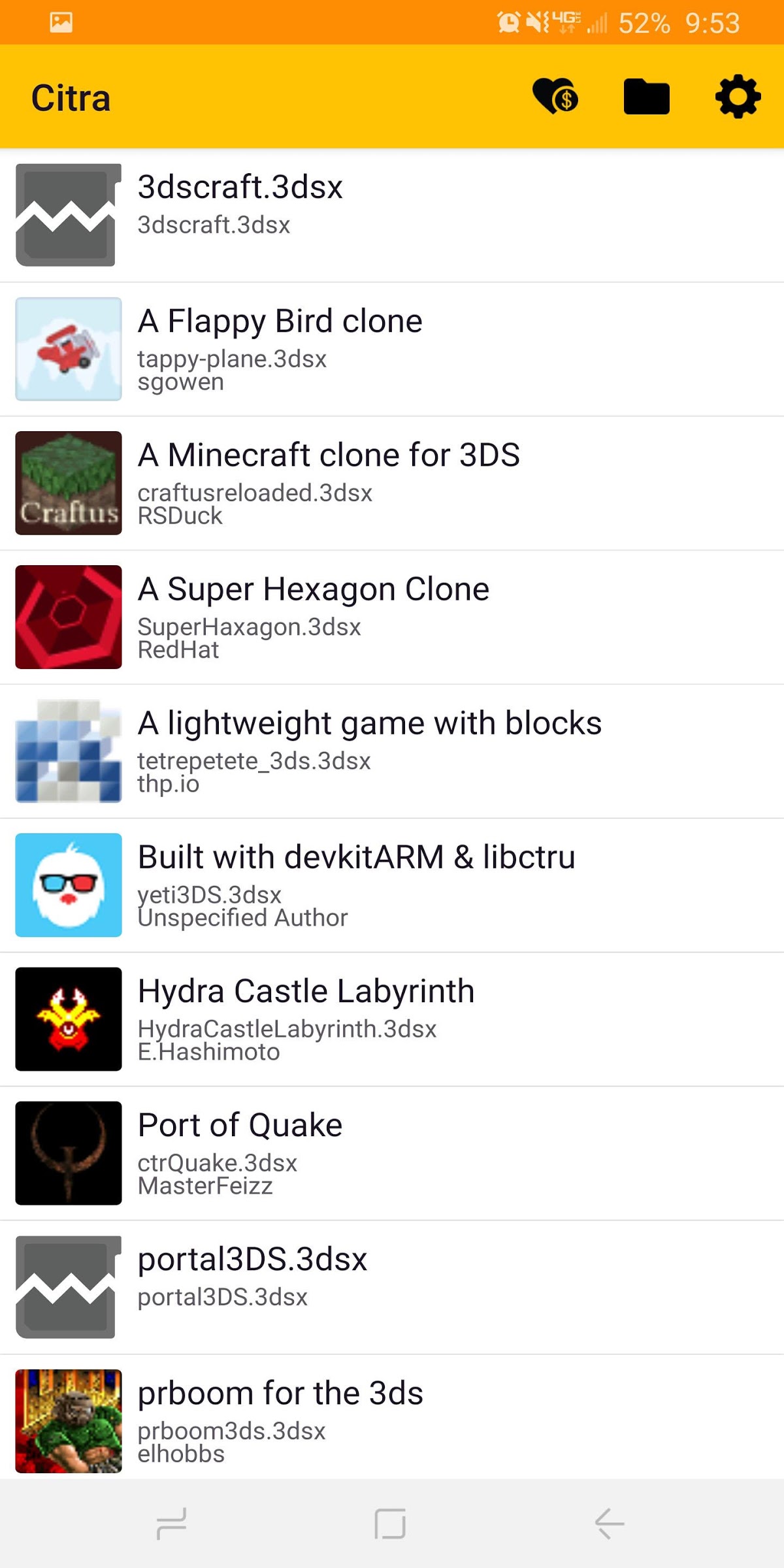 Citra Emulator на Android